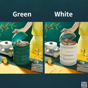 5 Layer Food Cover, Transparent Stackable Dustproof
