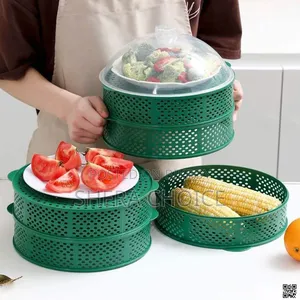 5 Layer Food Cover, Transparent Stackable Dustproof