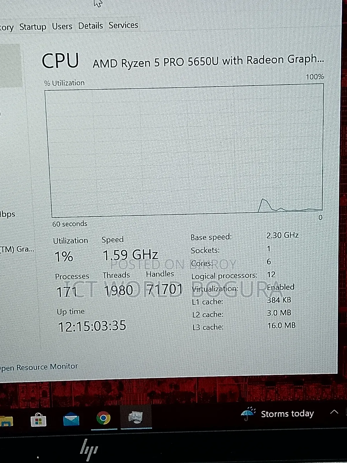 Laptop HP 8GB AMD Ryzen 5 SSD 256GB