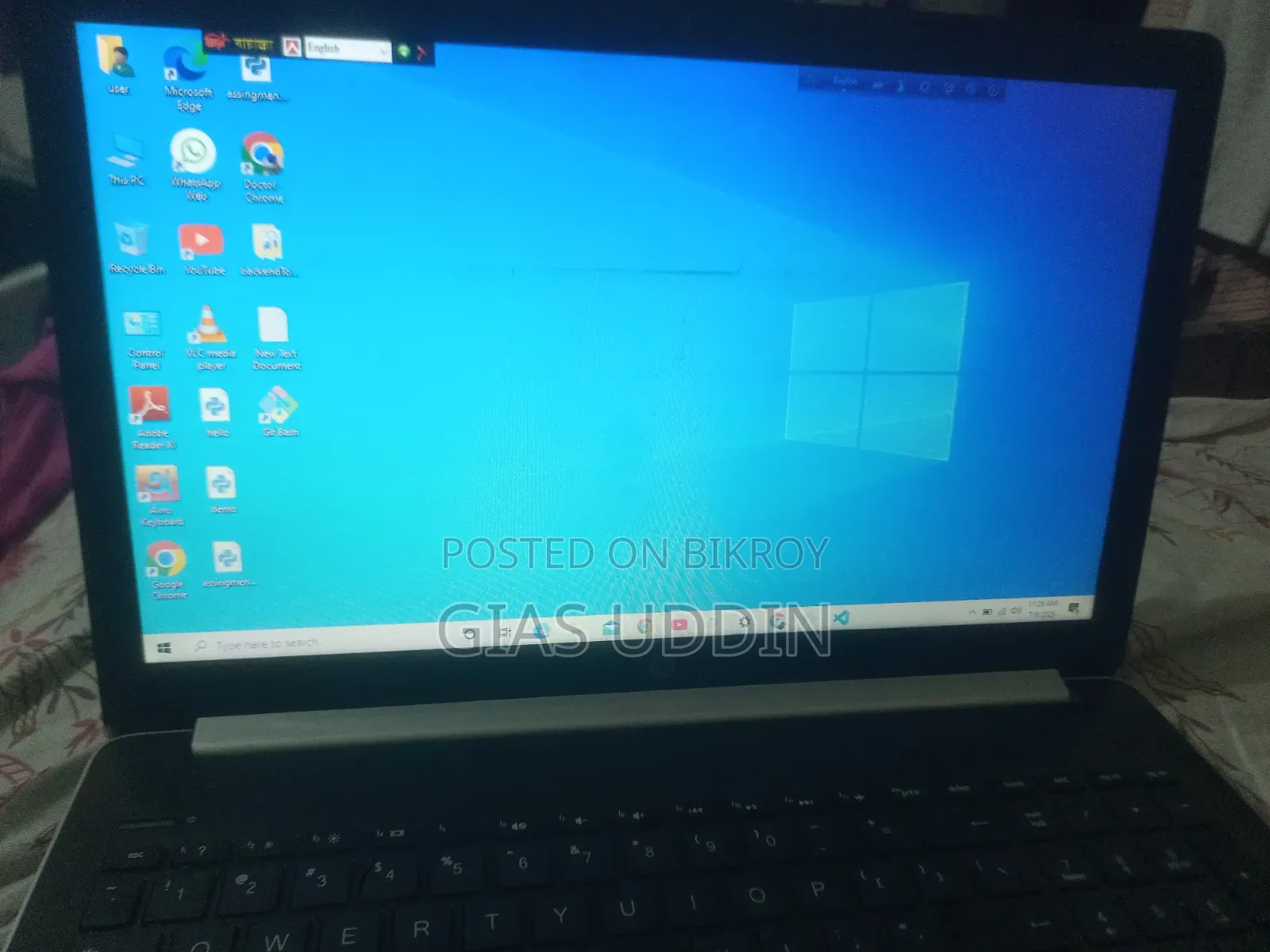 Laptop HP 15 4GB Intel Celeron HDD+SSD 128GB