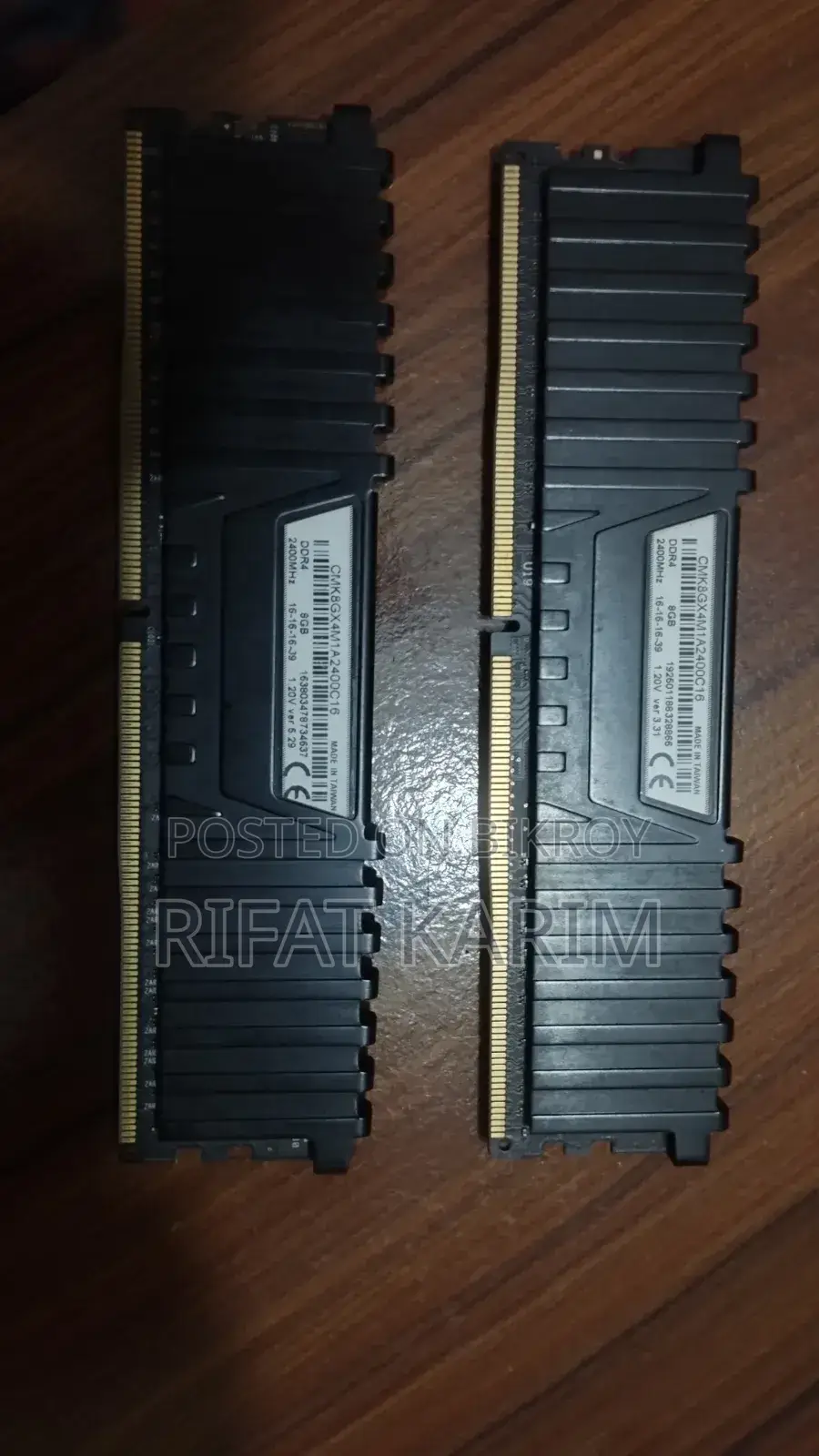 Corsair Vengeance 8x2 2400mhz