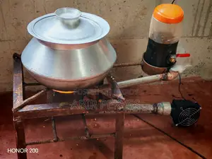 Stove made with burnt oil
