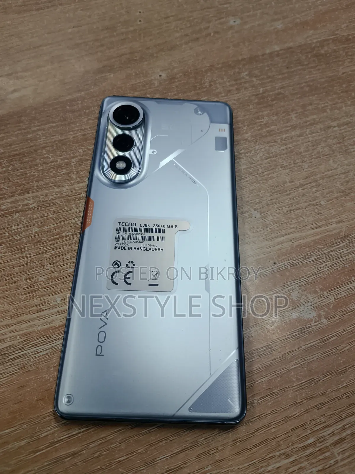 Tecno Pova Curve 256 GB Silver