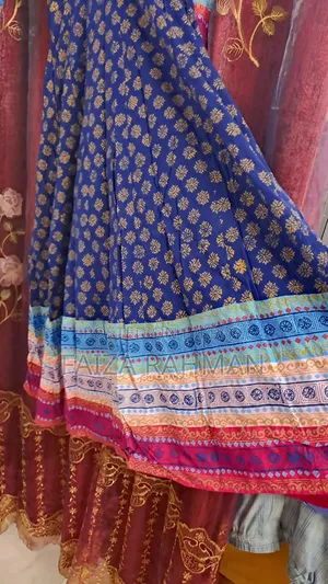 নীল রঙের ট্র্যাডিশনাল ফ্রক