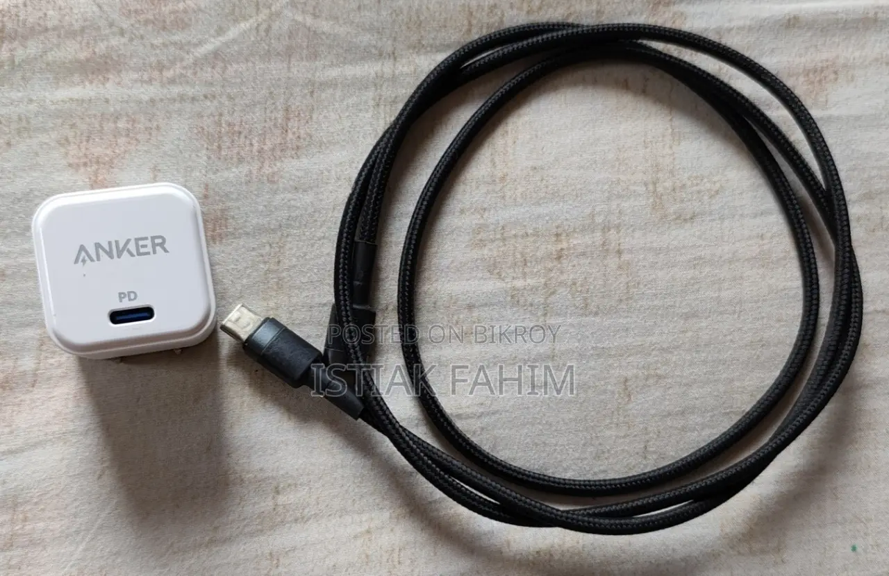 (Anker Charger) অ্যাঙ্কার ২০ ওয়াট ফাস্ট চার্জার সাথে টাইপ-সি কেবল