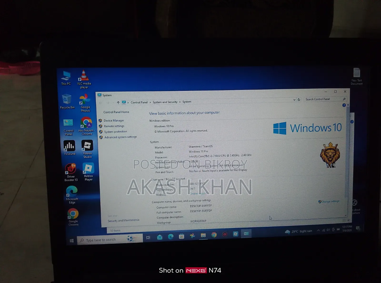 Laptop Lenovo IdeaPad 320 4GB Intel Core i3 SSD 128GB