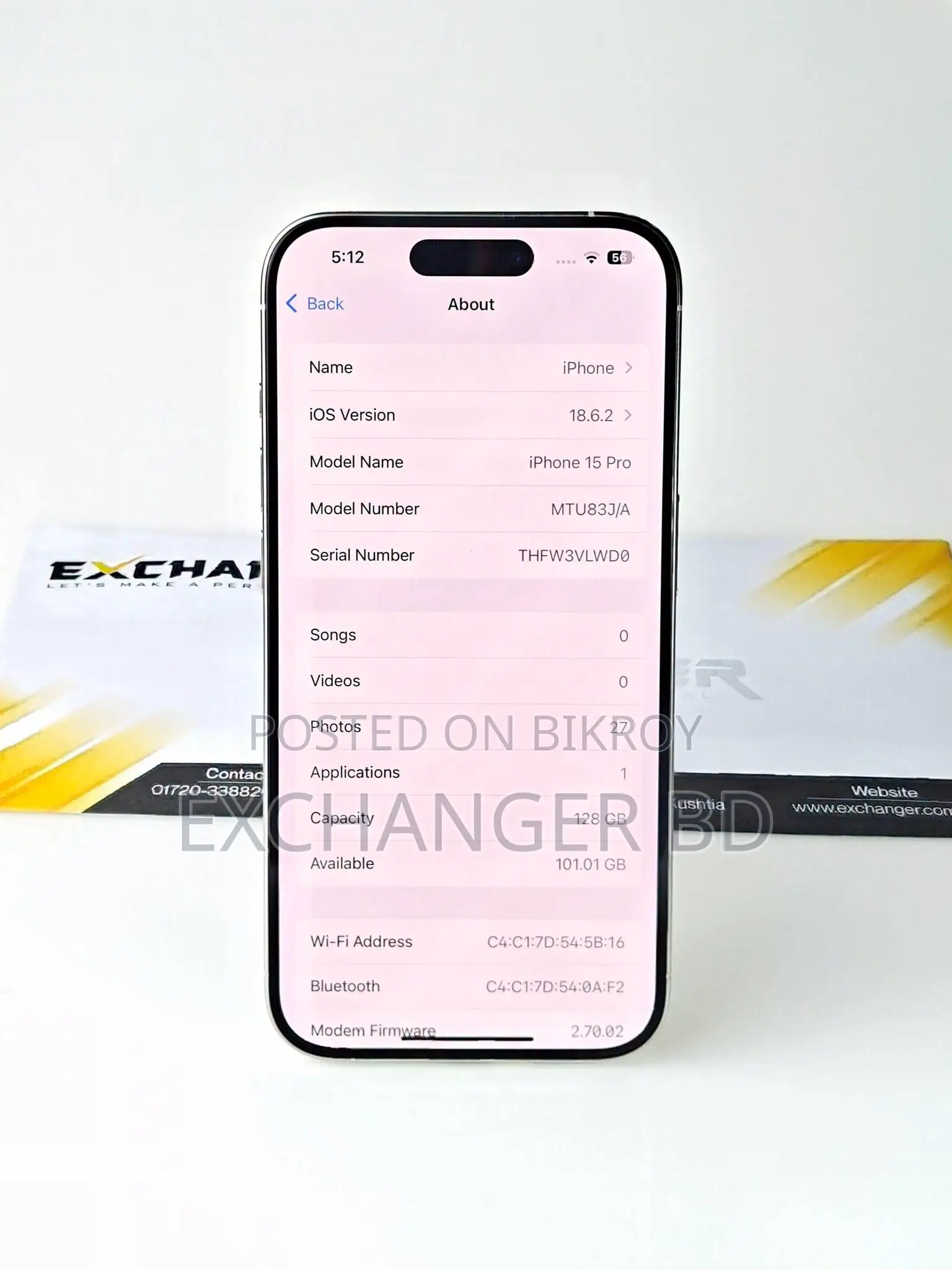 Apple iPhone 15 Pro 128 GB Silver