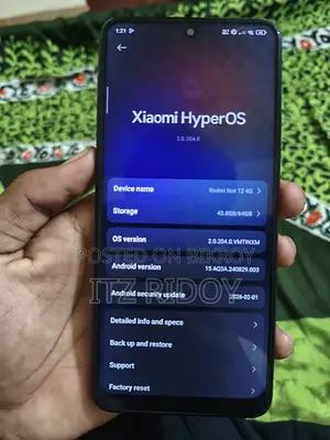 Xiaomi Redmi Note 12 128 GB Black