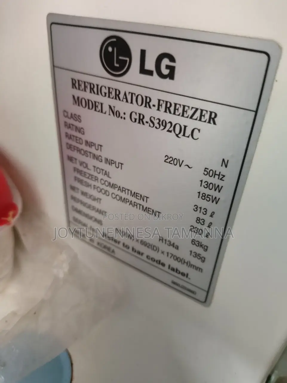 LG Refrigerator-Freezer