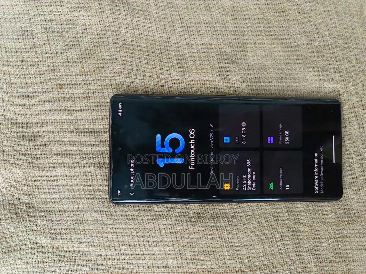 Vivo V29e 5G 256 GB Purple