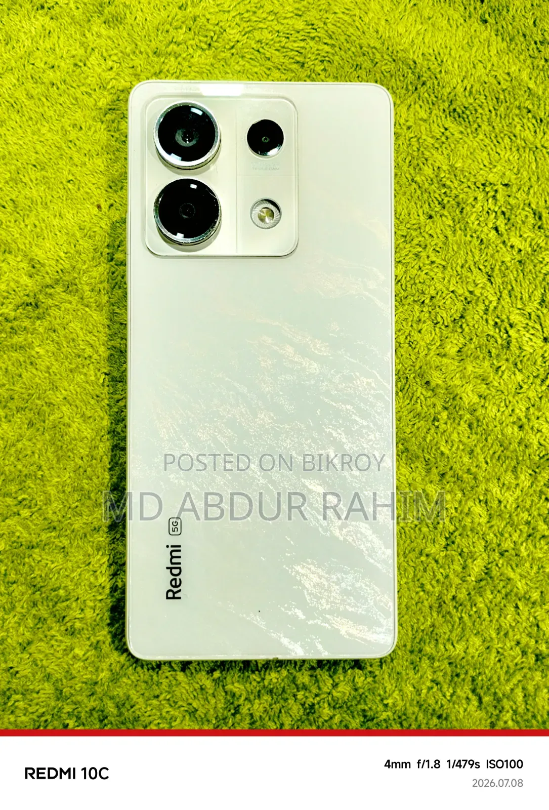 Xiaomi Redmi Note 13 ১২৮ জিবি সাদা