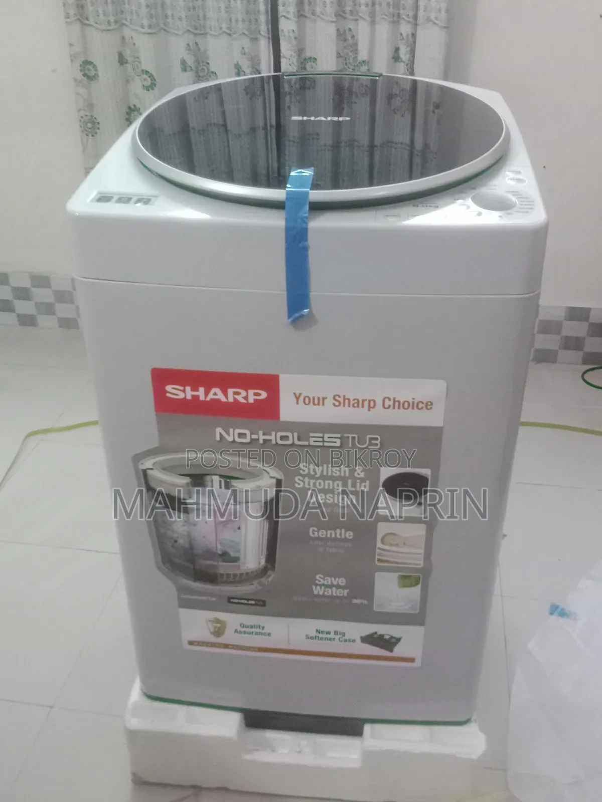 The washing machine has not been used for a single day, it is completely new