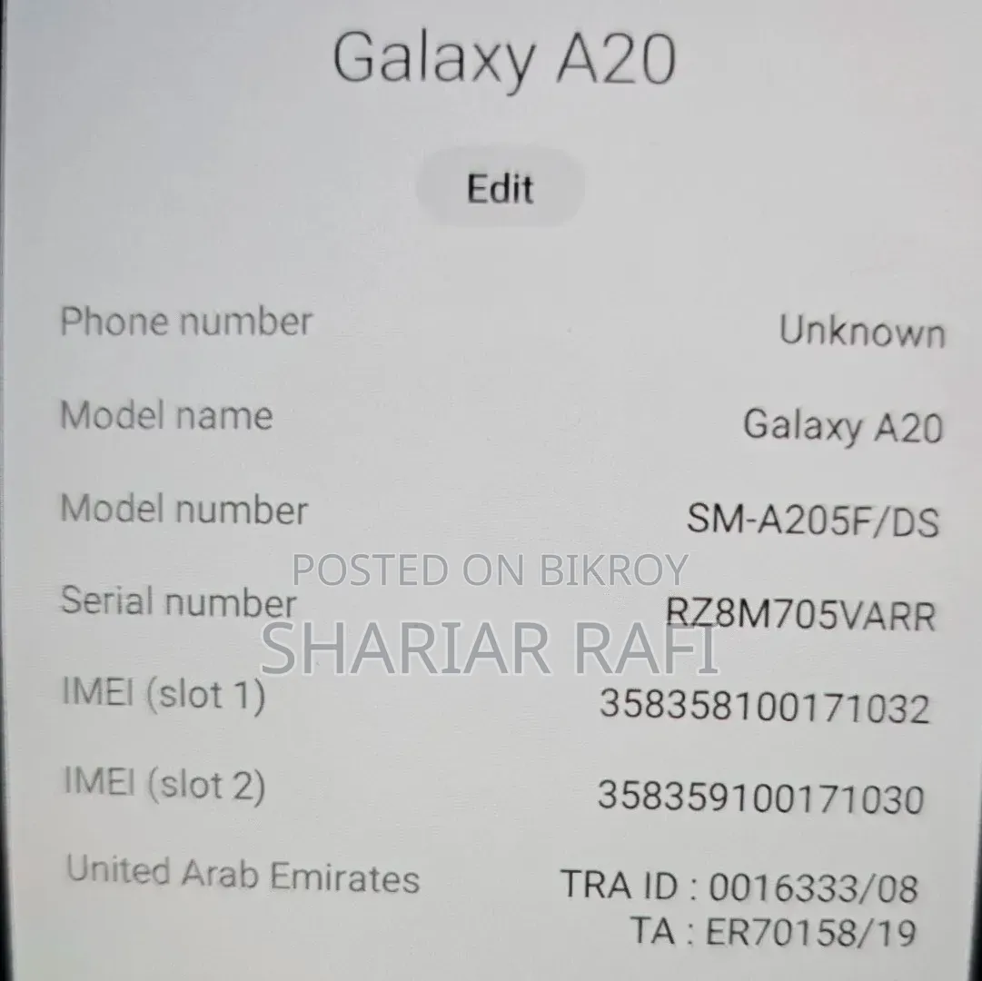Samsung Galaxy A20 32 GB Red