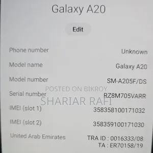 Samsung Galaxy A20 32 GB Red