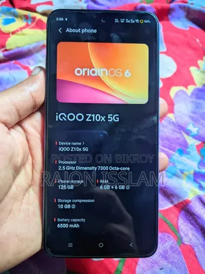 iQOO Z10x 128 GB Blue