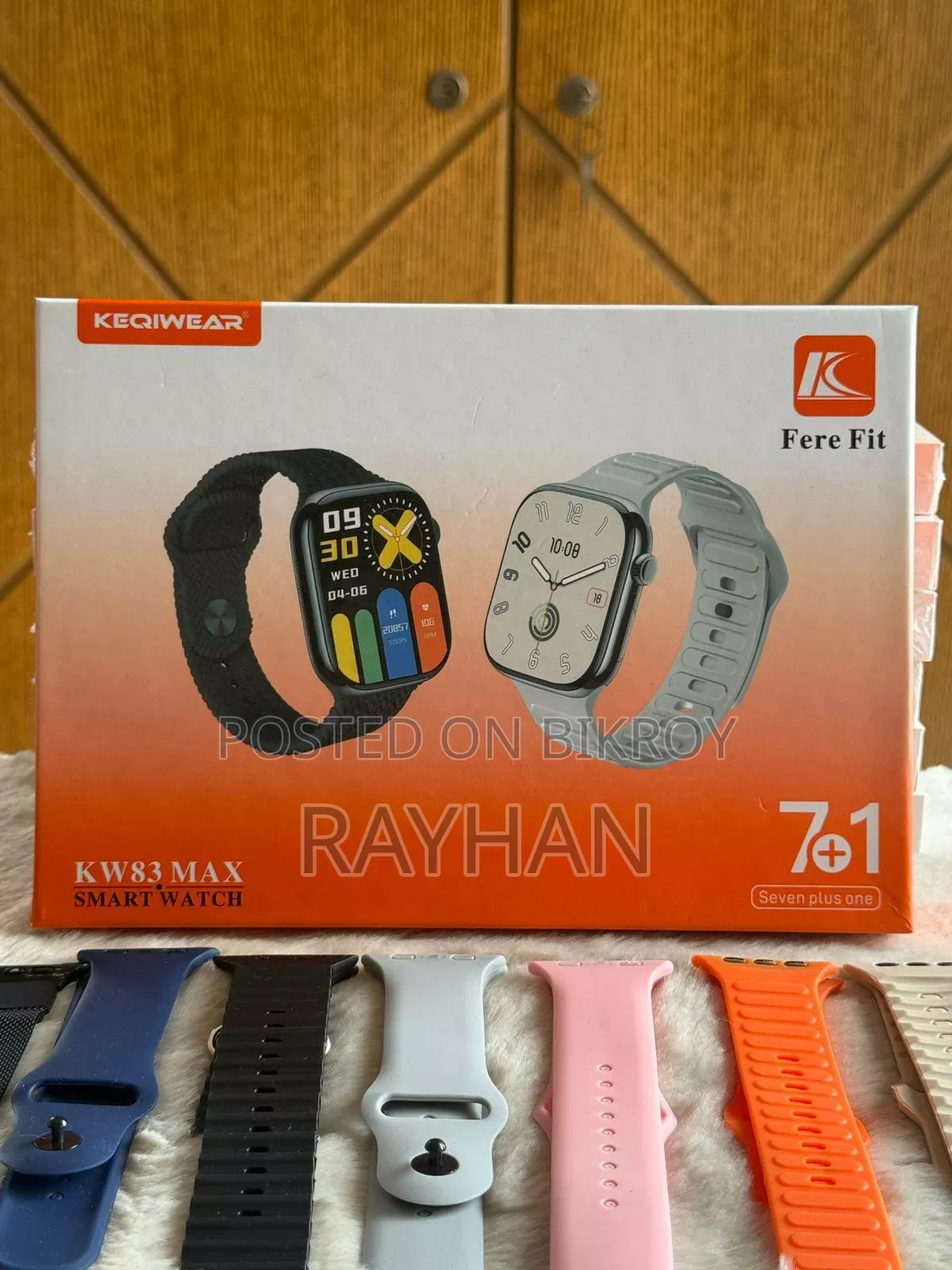 Keqiwear Kw83 Max Smart Watch (7+1 Strap Combo)