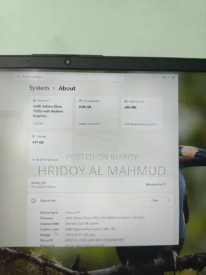 Laptop HP 15 8GB AMD Ryzen 3 SSD 512GB