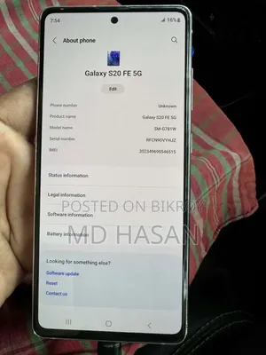 Samsung Galaxy S20 FE 5G 128 GB White