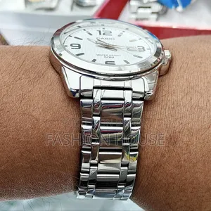 Casio MTP-1314 Men's Watch – White Dial Stainless Steel