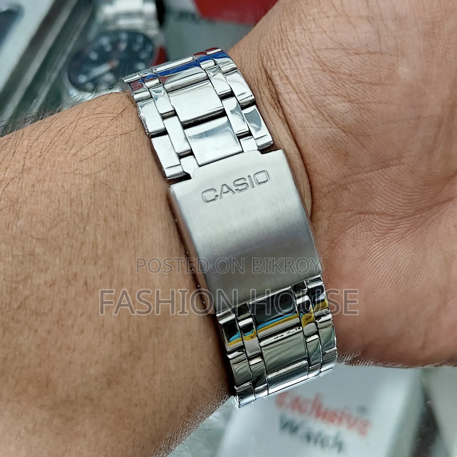 Casio MTP-1314 Men's Watch – White Dial Stainless Steel