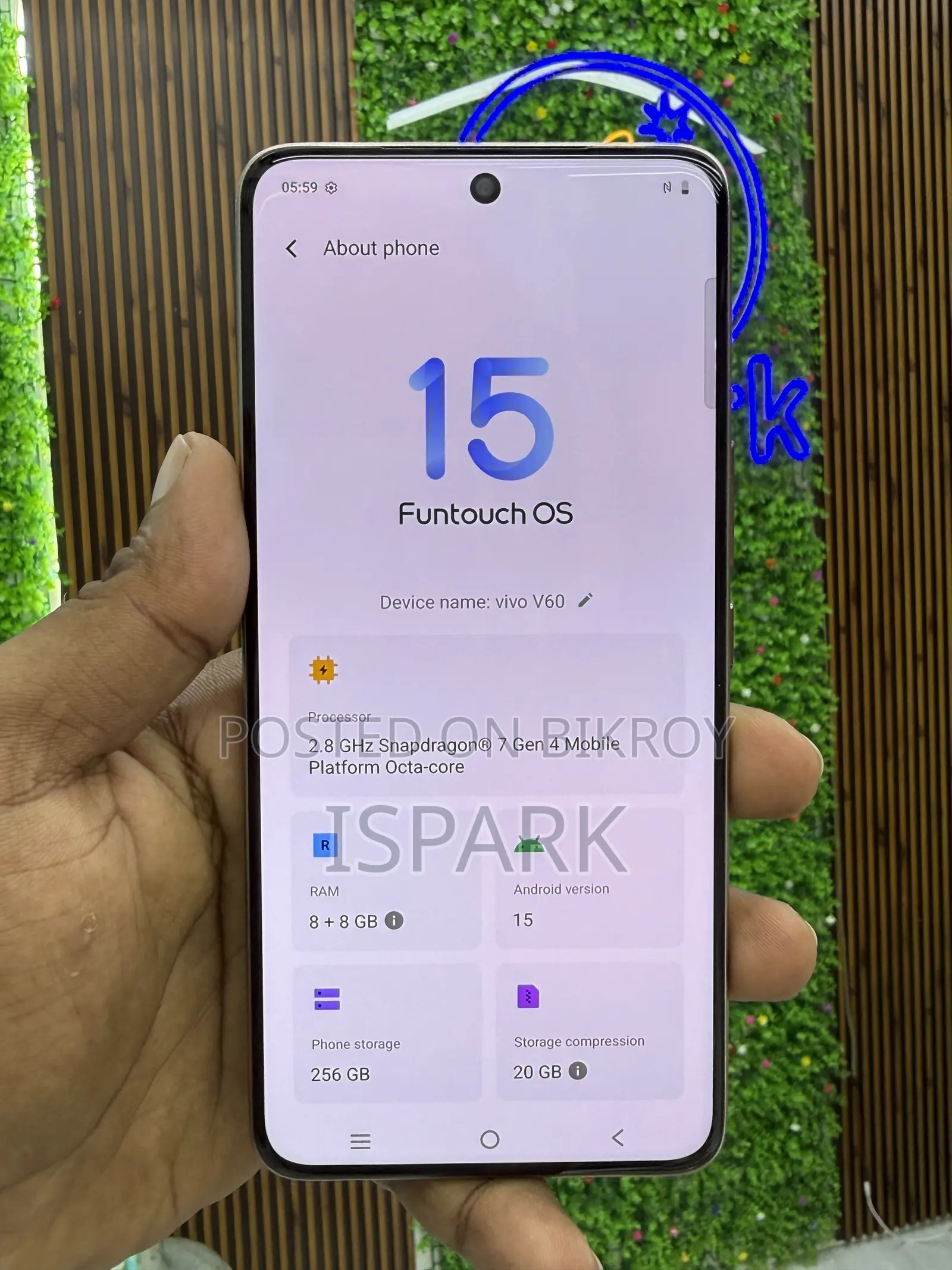 Vivo V60 256 GB Gold