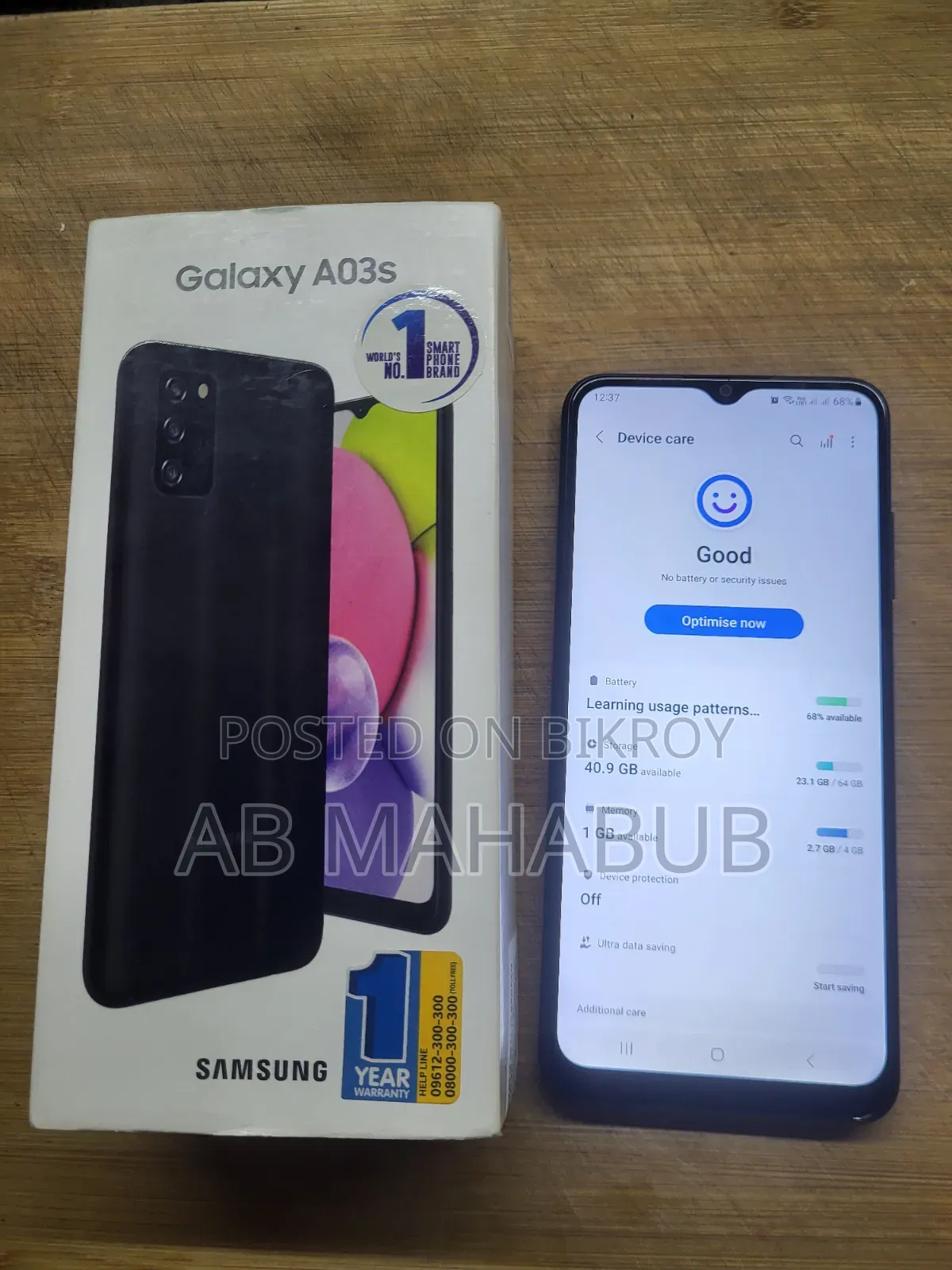 Samsung Galaxy A03s 64 GB Black
