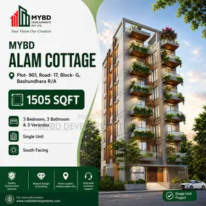 3-Bedroom Apartment in Mybd Alam Cottage, Basundhara for Sale