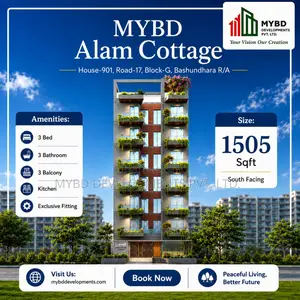 3-Bedroom Apartment in Mybd Alam Cottage, Basundhara for Sale