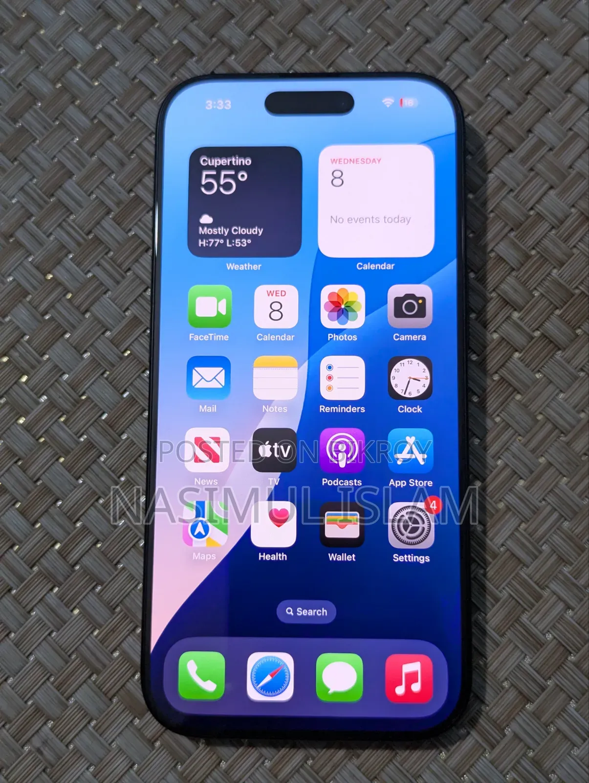 নতুন Apple iPhone 16 Pro 256 GB Black