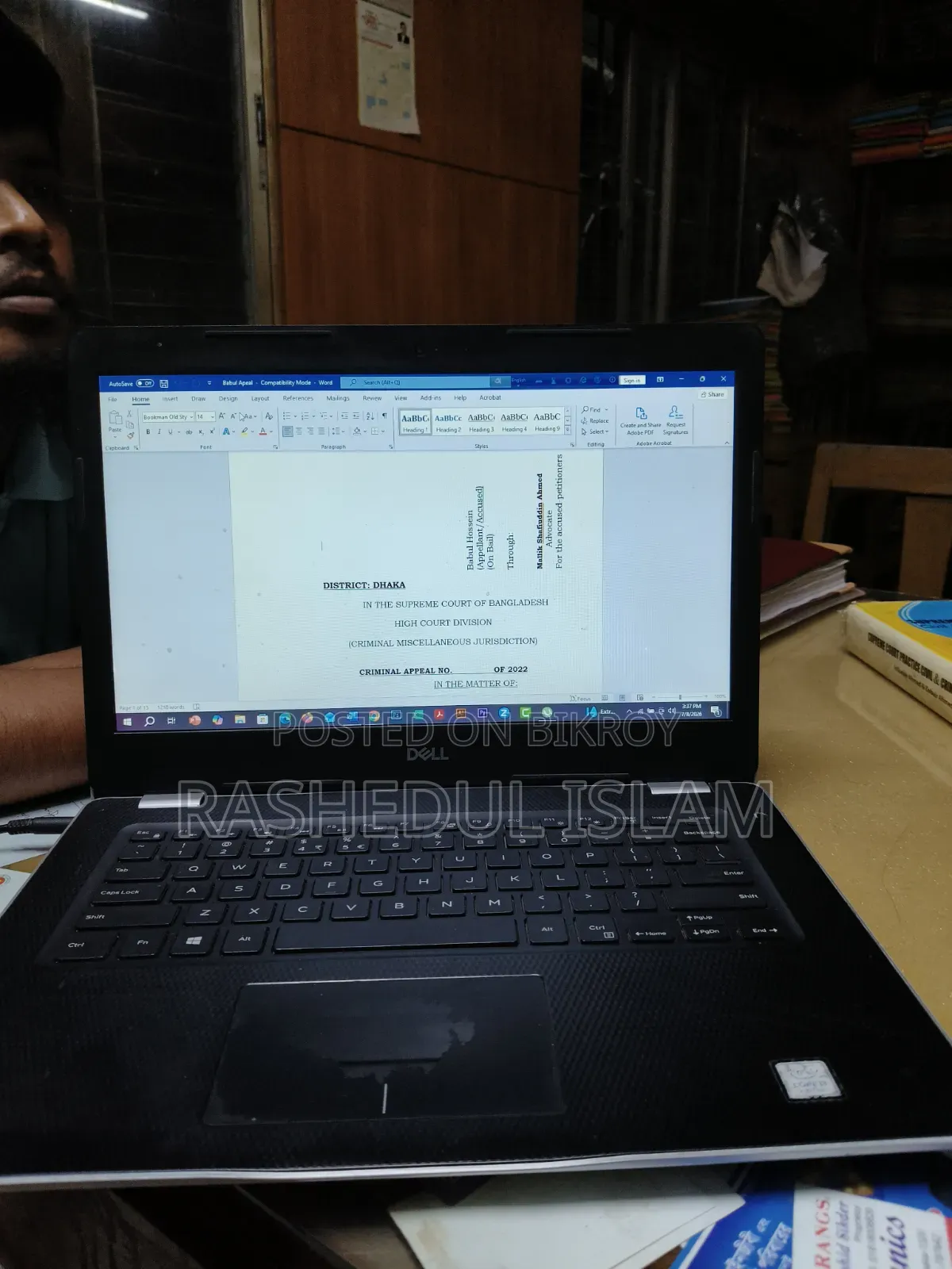 Laptop Dell Inspiron 15 8GB Intel Core i3 HDD+SSD 1TB