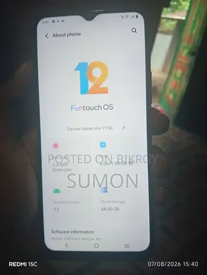 Vivo Y15 64 GB Blue