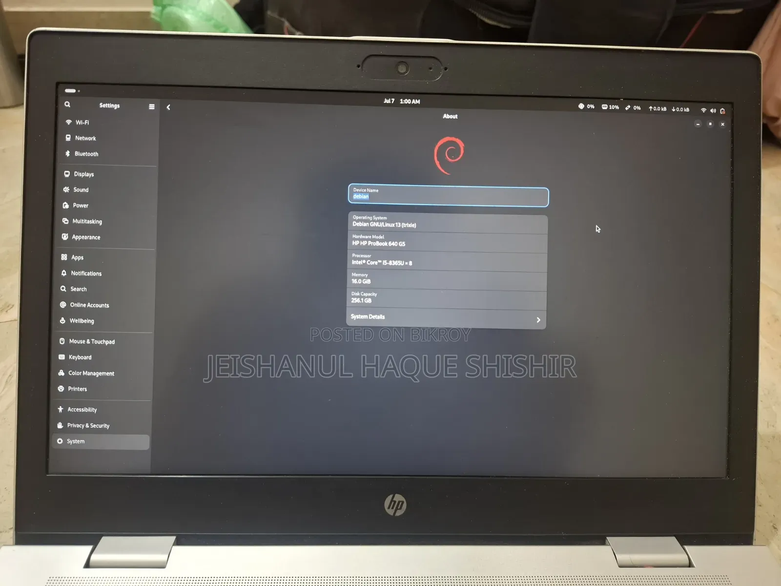 Laptop HP ProBook 640 G5 16GB Intel Core i5 SSD 256GB
