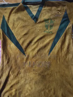 Vintage Brazil Football Jersey | Retro 1970s v-Neck | Used Condition