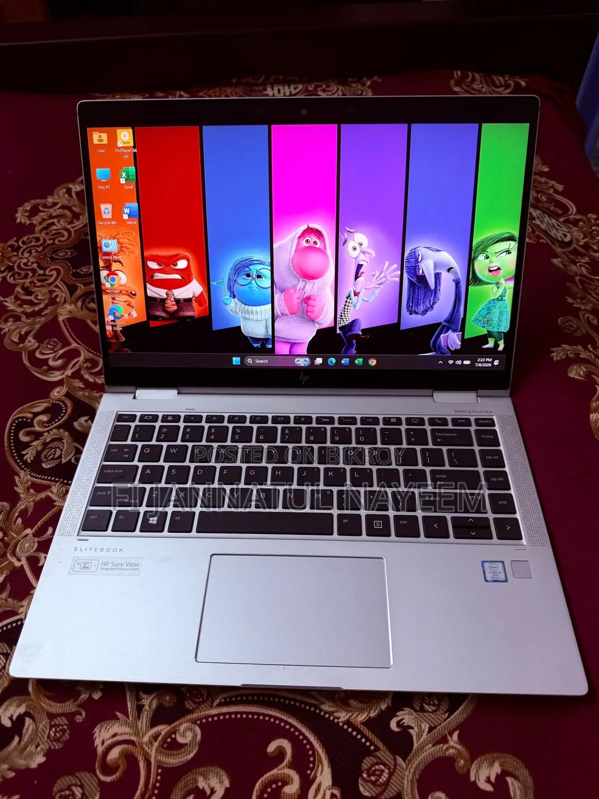 Laptop HP EliteBook 1040 G6 16GB Intel Core i5 SSD 256GB