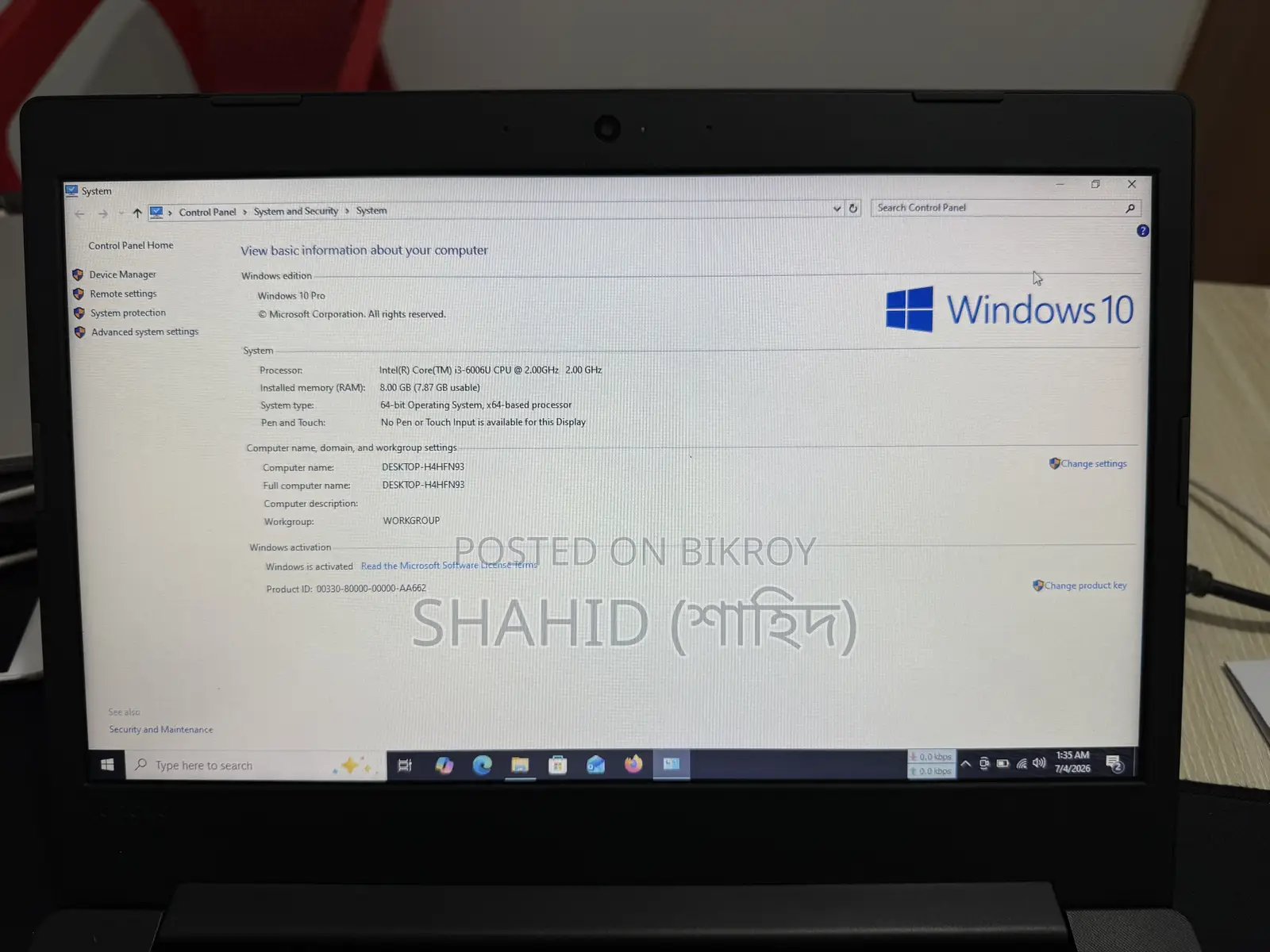 Laptop Lenovo IdeaPad 130 8GB Intel Core i3 SSD 256GB