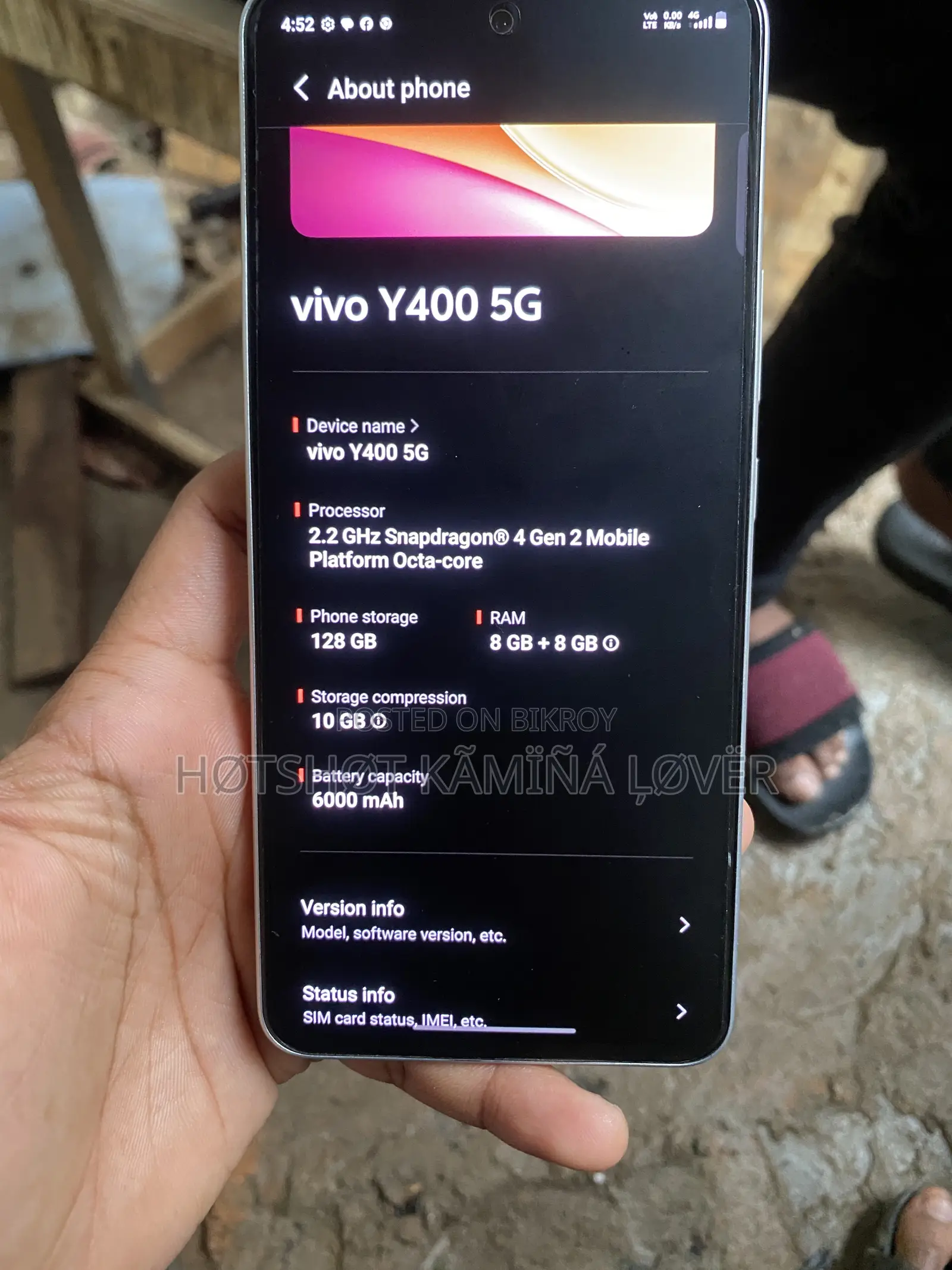 Vivo Y400 4G 128 GB White