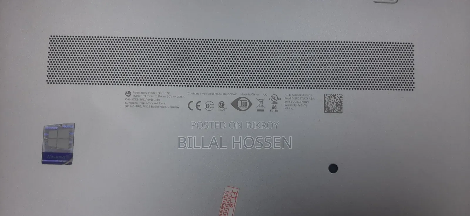 Laptop HP EliteBook 830 G5 8GB Intel Core I5 SSD 256GB