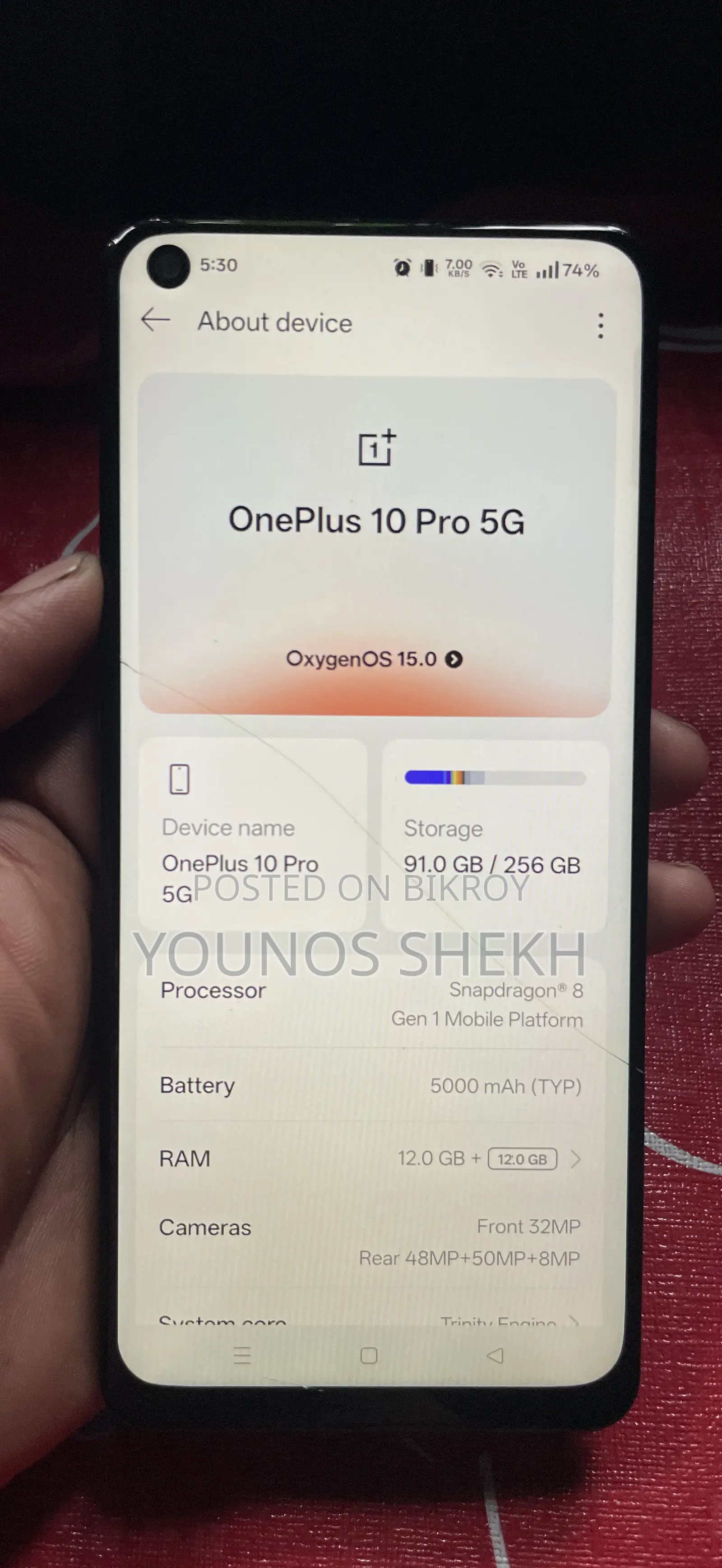 OnePlus 10 Pro 256 GB Gray