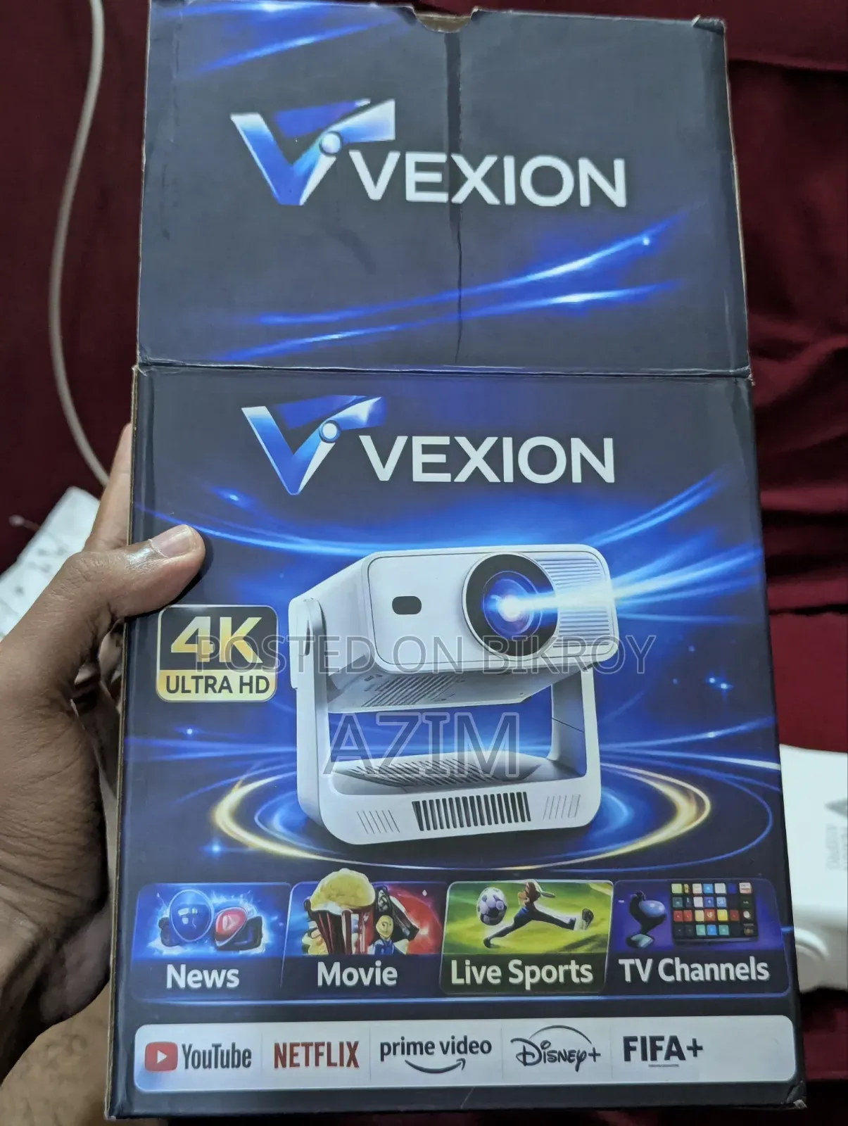 Vexion A100 Pro Smart Android Projector (4gb/32gb)