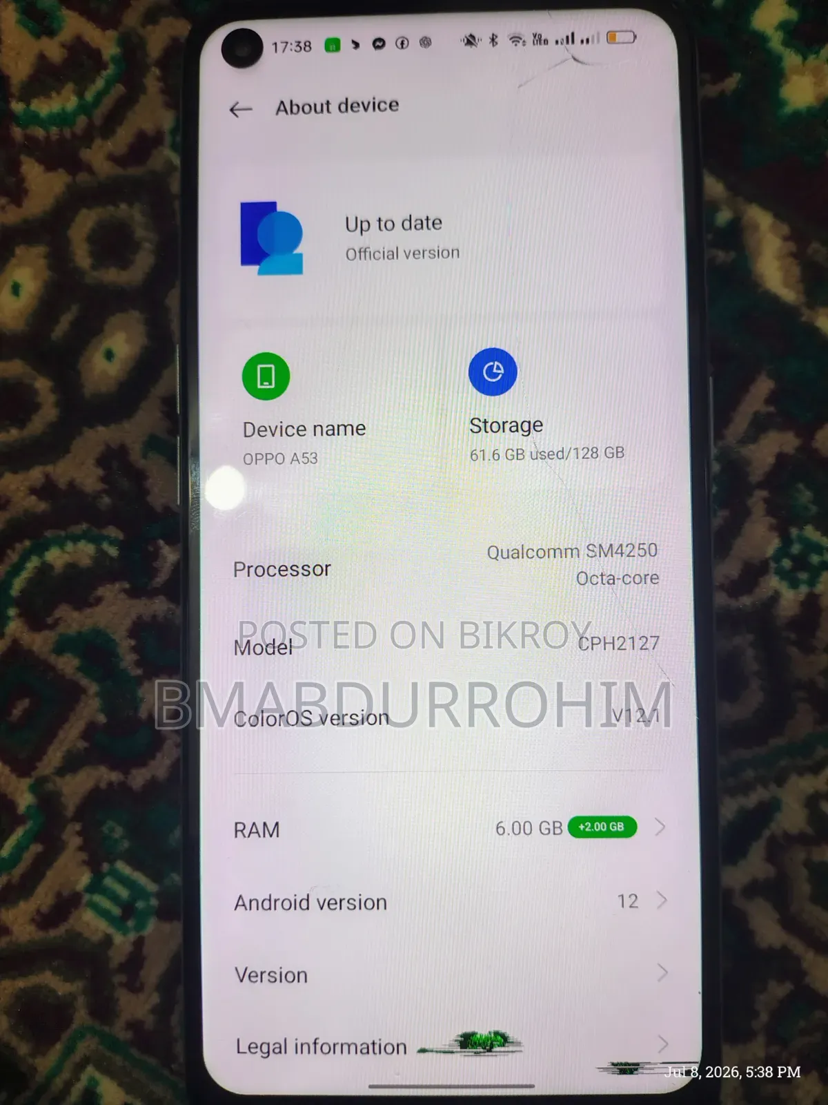 Oppo A53 128 GB Blue