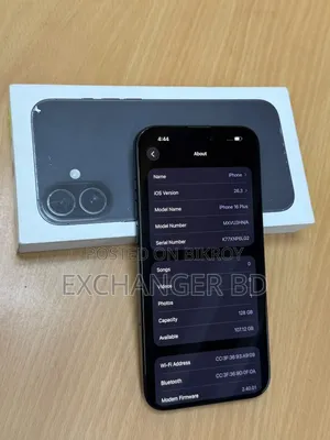 Apple iPhone 16 Plus 128 GB Black