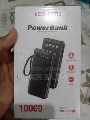 Ven Dens Vd-Pb058 10000mah Power Bank Black