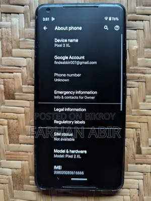 Google Pixel 2 XL 64 GB Black