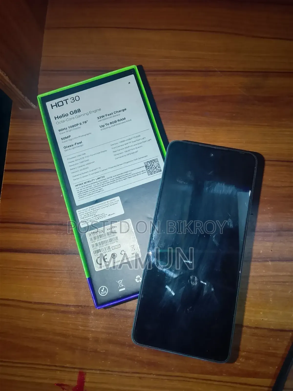 Infinix Hot 30 128 GB Blue