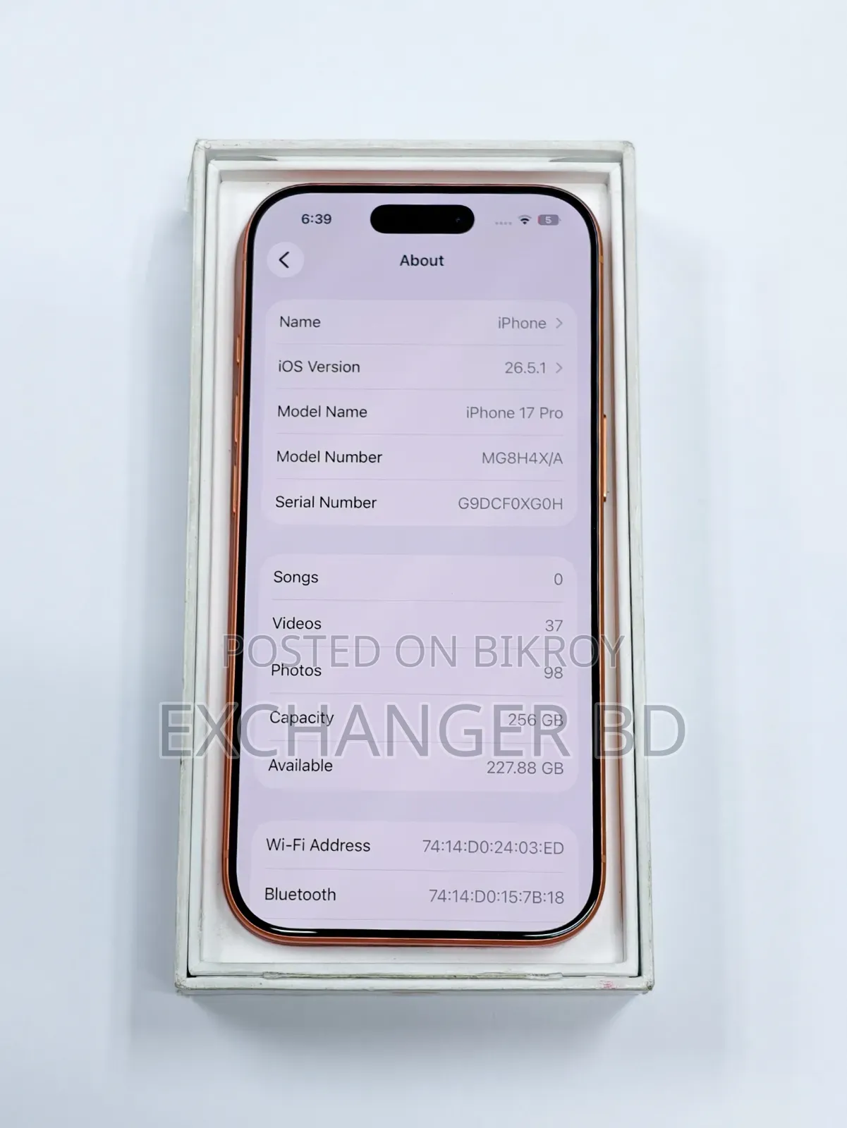 Apple iPhone 17 Pro 256 GB Orange