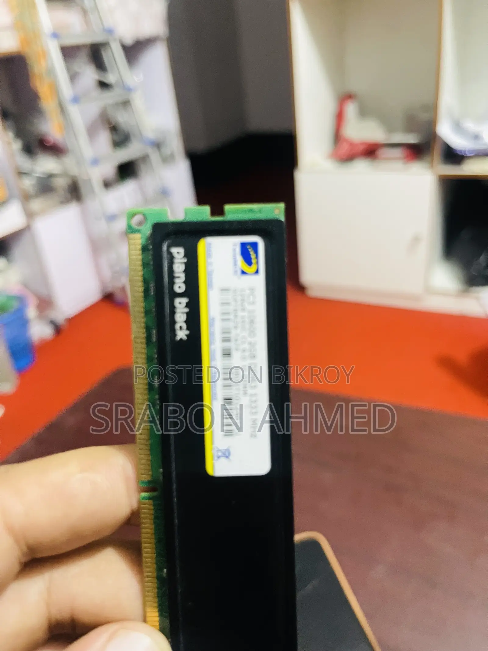 Twinmos Piano Black 2GB DDR3 1333MHz Desktop RAM