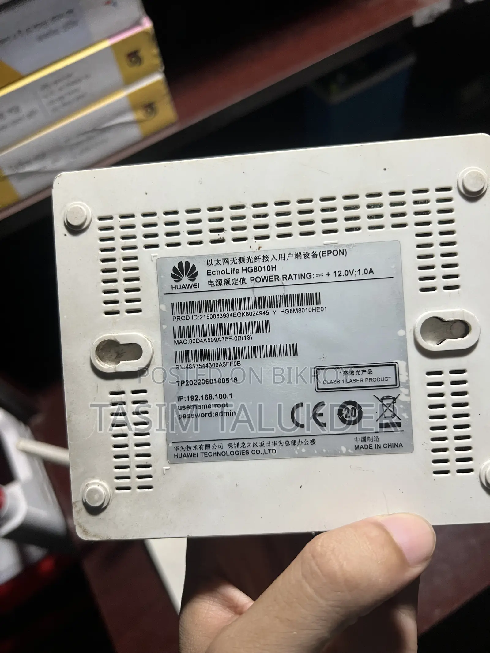 Tenda N300 Router and an ONU for sale. No issues.