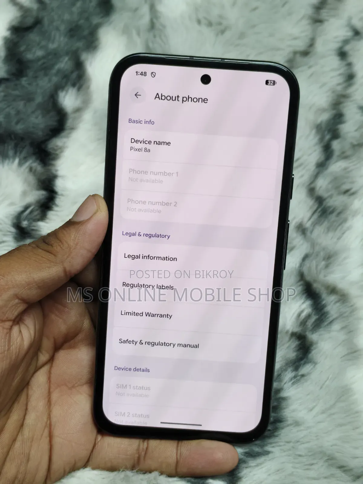 Google Pixel 8a 128 GB Black