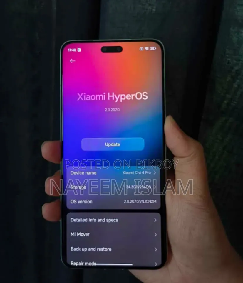 New Xiaomi Civi 4 Pro 256 GB Gray