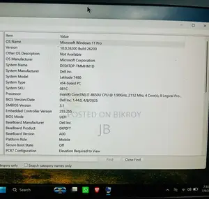 Laptop Dell Latitude 7490 8GB Intel Core I7 SSD 256GB